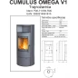 Kaminska peć Thermia Cumulus Omega V1- sivi, prirodni kamen, trajnožareći