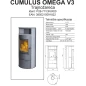 Kaminska peć Thermia Cumulus Omega V3- sivi, prirodni kamen, trajnožareći