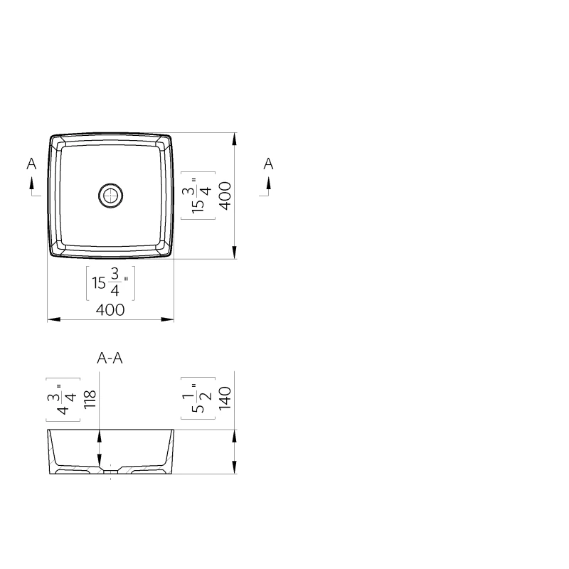 Umivaonik Olga Square 40