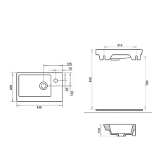 Umivaonik Ida 45