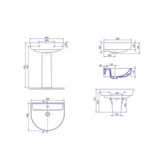 Umivaonik Bella 60
