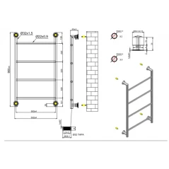 Radijator Design 6 Bianco