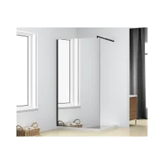 Kupaonska tuš stijena Walkin 1 Black Mat Mirror