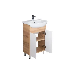 Kupaonski ormarić s umivaonikom Oslo Wood 50 podni