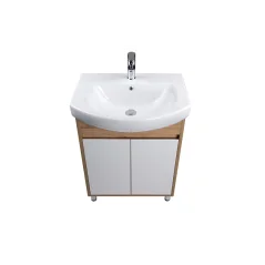 Kupaonski ormarić s umivaonikom Oslo Wood 60 podni