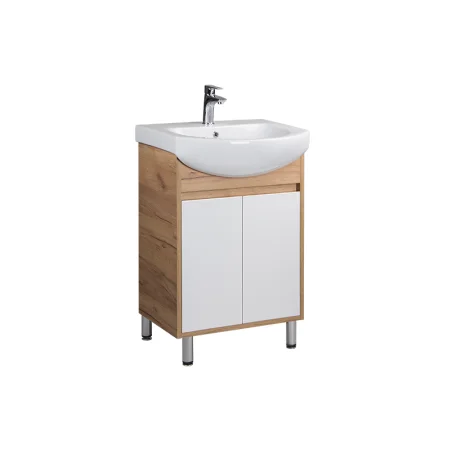 Kupaonski ormarić s umivaonikom Oslo Wood 60 podni