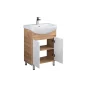Kupaonski ormarić s umivaonikom Oslo Wood 60 podni