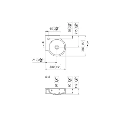 Umivaonik WB0410-38