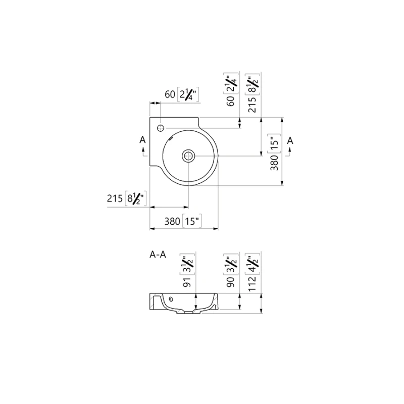 Umivaonik WB0410-38