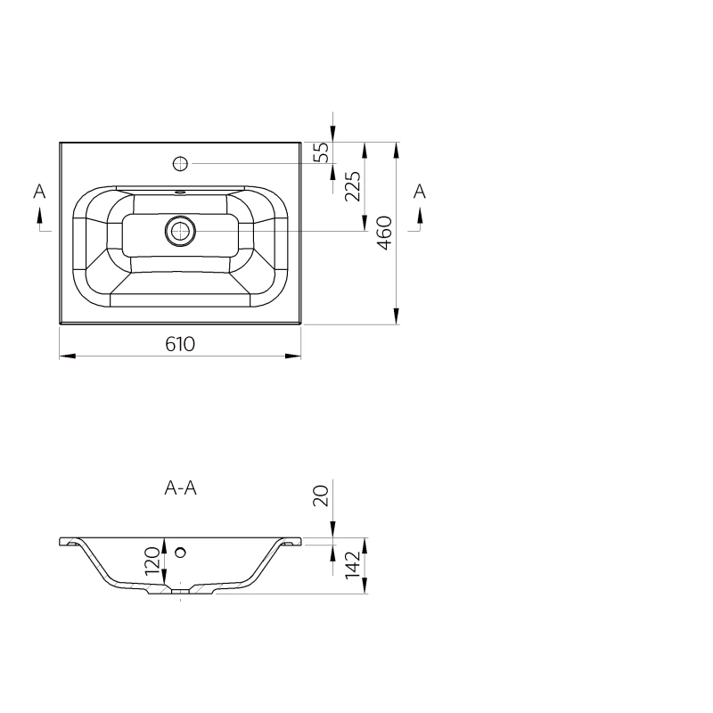 Umivaonik WB0001-61