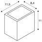 SITRA CUBE WL, LED vanjska nadgradna zidna i stropna svjetiljka, 3000K, 10W