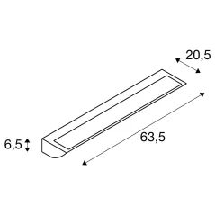 VANO WING SP DALI, Zidna svijetlo 25W 1400lm 3000K CRI80 120° DALI