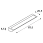 VANO WING SP DALI, Zidna svijetlo 25W 1400lm 3000K CRI80 120° DALI