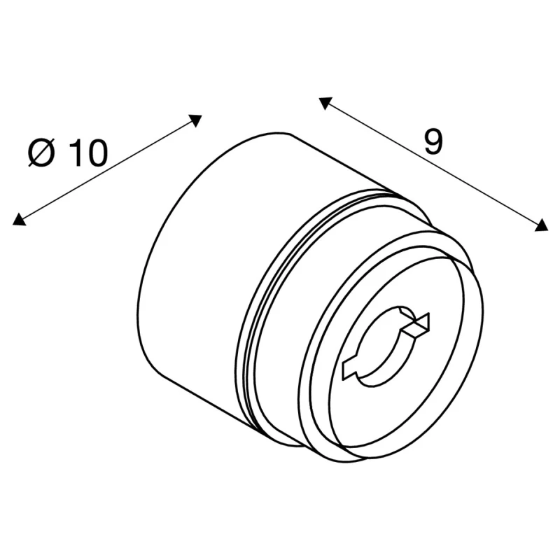 MANA BASE WL PHASE, Zidna svjetiljka okrugla 15W 800/820lm 2700/3000K CRI90 Prigušiva