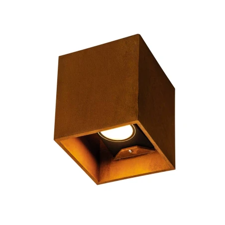 RUSTY® UP/DOWN WL, vanjska LED nadgradna zidna svjetiljka četvrtasta hrđa CCT sklopka 3000/4000K