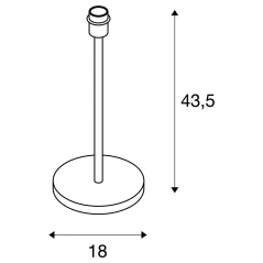 FENDA, stolna lampa, baza lampe, A60, bez sjenila, max. 60W