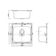 Kuhinjski sudoper BL 625