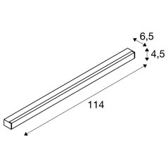 SIGHT LED, zidna i stropna svjetiljka, 1150mm