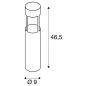 SLOTS 45, vanjska stupna svjetiljka, LED, 3000K, Ø/V 9/46,5 cm, maks. 4,5 W