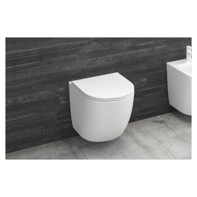 WC školjka Milos LT046 rimless bijela mat