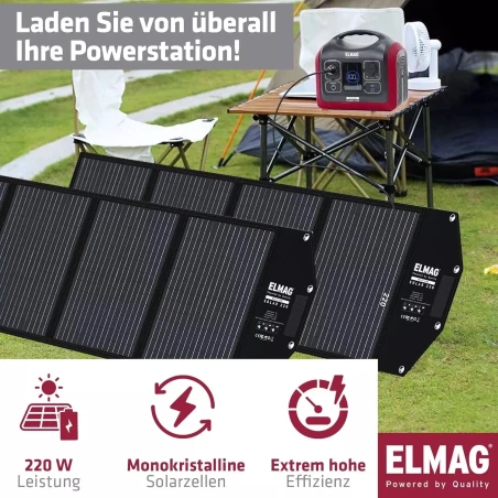 Sklopivi solarni panel SOLAR 220 DUO - monokristalni