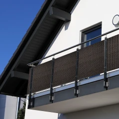 Zaštita od pogleda za balkon i ogradu - 3x0.9m metalne očice