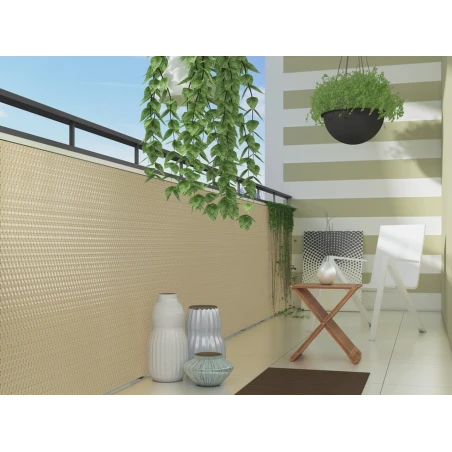 Zaštita od pogleda za balkon i ogradu - 5x1m metalne očice