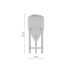 Spremnik za fermentaciju - dvostruki plašt FD-ZKG 30 L SPEIDEL