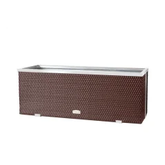 Žardinjera od poliratana 98x25x34cm - aluminijski okvir