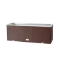 Žardinjera od poliratana 70x38x40cm - aluminijski okvir