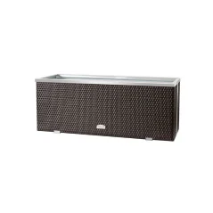 Žardinjera od poliratana 70x38x40cm - aluminijski okvir