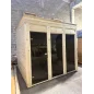 Eco moderna sauna 2.4x2.4m borovina