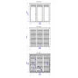 Eco moderna sauna 2.4x2.4m borovina