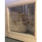 Moderna sauna 2.3x2.3m borovina