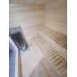 Moderna sauna 2.3x2.3m borovina