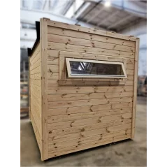 Moderna sauna 2.3x2.3m borovina