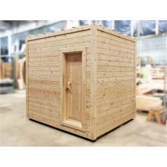 Moderna sauna 2.3x2.3m borovina