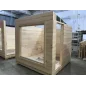 Moderna sauna 2.3x2.3m borovina