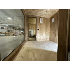 Lux moderna sauna 2.3x4.4m termo drvo/borovina