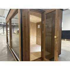 Lux moderna sauna 2.3x4.4m termo drvo/borovina