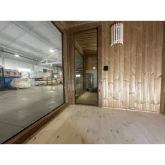 Lux moderna sauna 2.3x4.4m termo drvo/borovina