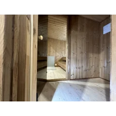 Lux moderna sauna 2.3x3.4m termo drvo/borovina