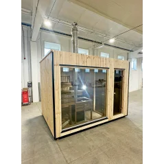 Lux moderna sauna 2.3x3.4m termo drvo/borovina