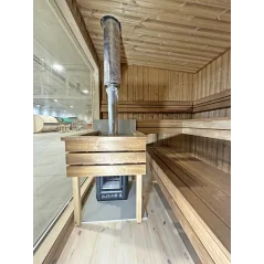 Lux moderna sauna 2.3x3.4m termo drvo/borovina