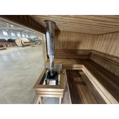 Lux moderna sauna 2.3x3.4m termo drvo/borovina