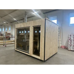 Lux moderna sauna 2.3x3.4m termo drvo/borovina