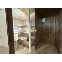 Lux moderna sauna 2.3x3.4m termo drvo/borovina