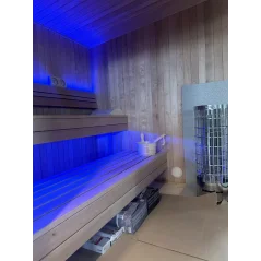 Lux moderna sauna 2.3x3.3m termo drvo/borovina