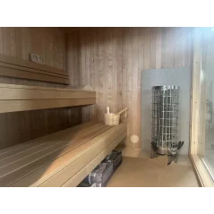 Lux moderna sauna 2.3x3.3m termo drvo/borovina