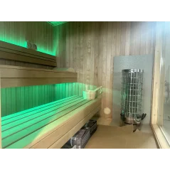 Lux moderna sauna 2.3x3.3m termo drvo/borovina